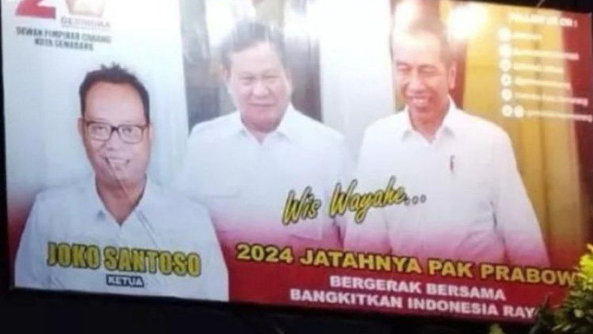 Ratusan baliho bergambar Prabowo Subianto dan Jokowi tersebar di Kota Semarang, Jawa Tengah