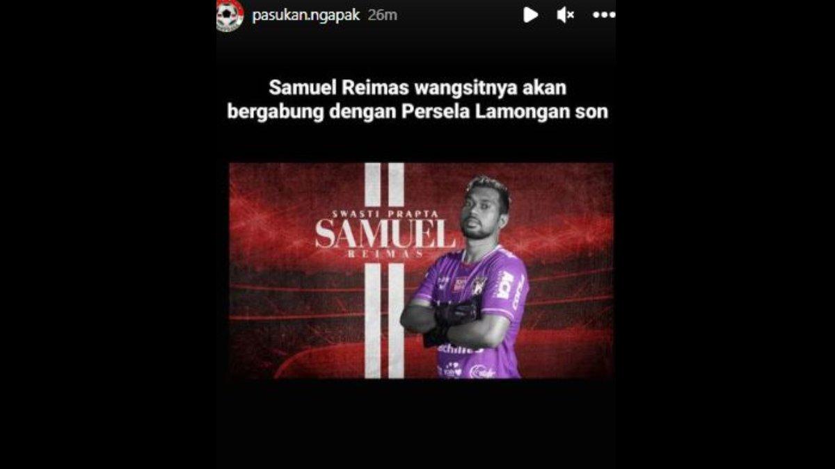 Rumor diminatinya Samuel Reimas oleh Persela Lamongan jelang gelaran Liga 2 2023.