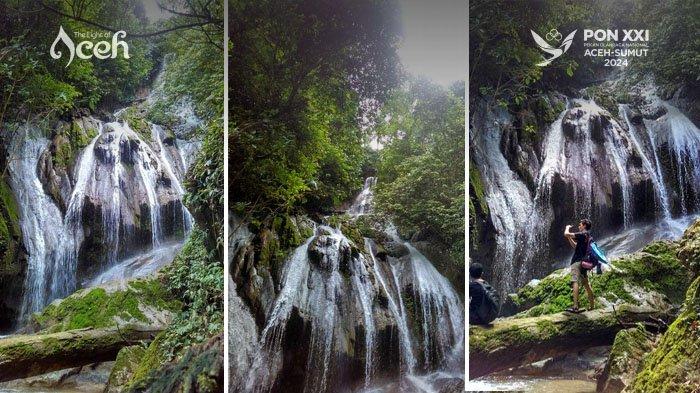Objek wisata Air Terjun Ceuraceu di Desa Drien Beurumbang, Kecamatan Kuala Batee, Kabupaten Aceh Barat Daya.