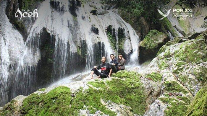 Objek wisata Air Terjun Ceuraceu di Desa Drien Beurumbang, Kecamatan Kuala Batee, Kabupaten Aceh Barat Daya.