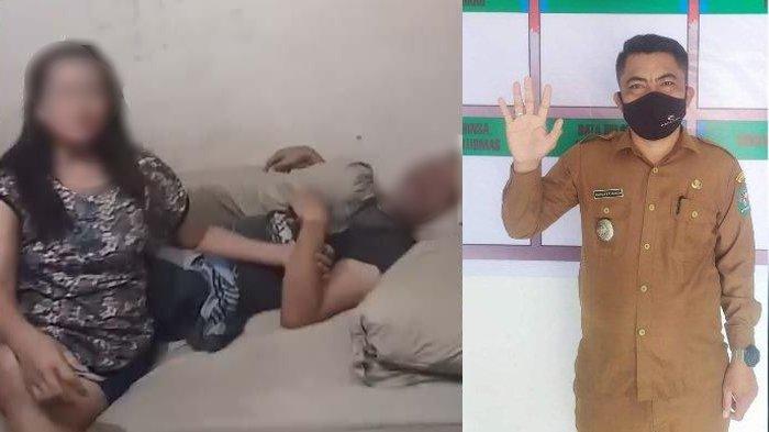 Akui Berzina dengan Pak Kades AMRS (kanan), Istri Nangis-nangis Bilang Dosa ke Suami: 3 Kali Keluar Masuk Hotel. (Foto kiri hanya ilustrasi)