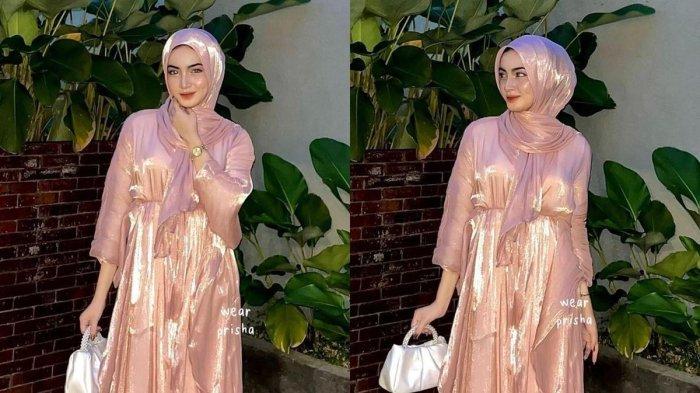 Busana shimmer yang sedang jadi tren untuk Lebaran 2024.