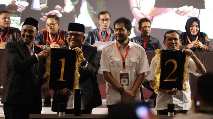 Bustami-Fadhil Rahmi Dapat Nomor Urut 1, Muzakir Manaf - Fadhlullah No 2