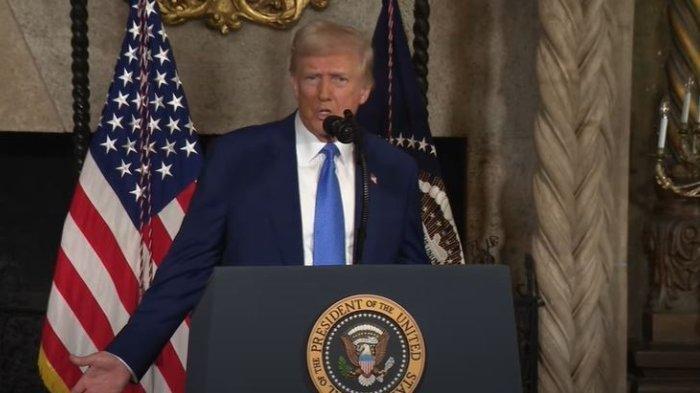 PRESIDEN AS, DONALD TRUMP - Tangkapan Layar YouTube White House pada Rabu (19/2/2025)
