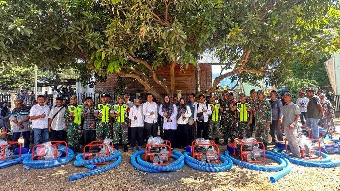Pompa air yang diduga hilang dari areal pertanian di Kecamatan Kayen Kidul