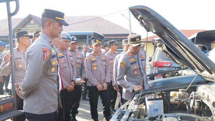 Kapolres Pidie Cek Kendaraan Dinas, Periksa Mesin Hingga Kelengkapan ...