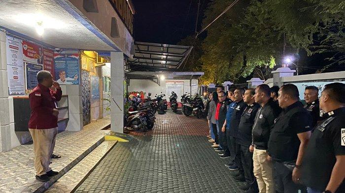 Penyampaian arahan sebelum melakukan razia di Rutan Sabang Minggu (3/12/2023)