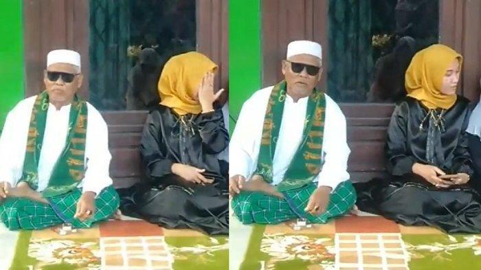 Fia malu-malu dicolek Haji Sondani (Facebook Apoedz Putra Hamim Nasuha)