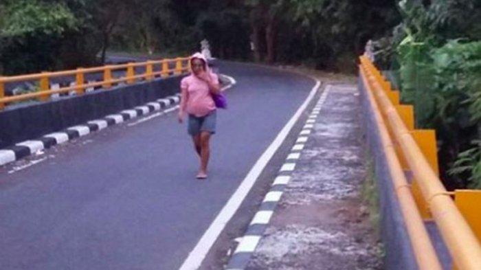 Gambar Ilustrasi jalan kaki.
