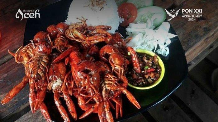 Menu lobster bakar di Green Zone Cafe.