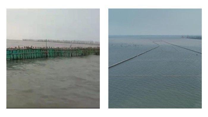 HEBOH Pagar Bambu Sepanjang 30,16 Km di Laut Banten, Dipasang Malam Hari, Warga Dibayar Rp100 Ribu