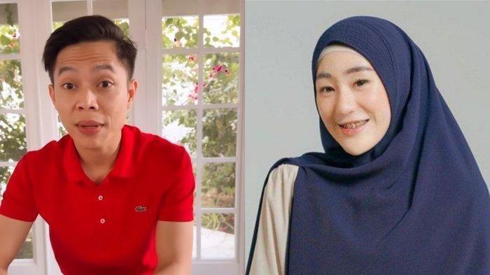Ikram Rosadi (kiri) menjawab pertanyaan Larissa Chou dengan jawaban romantis. (Kolase Tribunnews via Tribun Seleb)