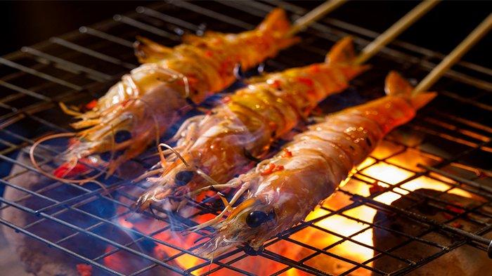 Ilustrasi Udang bakar pedas