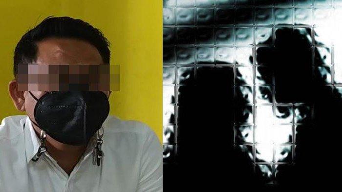 Sosok Ipda MA saat ditemui awak media di Mapolda Jatim dan Ilustrasi perselingkuhan