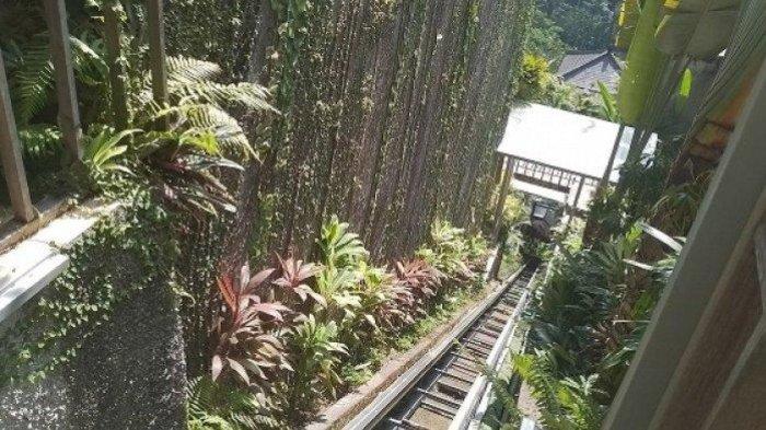 Kecelakaan - Jalur lift terbuka di Ayu Terra Resort, Desa Kedewatan, Ubud, Gianyar, Bali, yang menewaskan lima orang pegawainya, Jumat 1 September 2023.