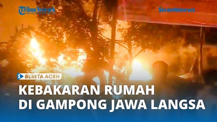 Satu unit rumah milik warga Gang Amaliah, Gampong Jawa, Kecamatan Langsa Kota, dilapor terbakar, Jumat (12/1/2024) jelang waktu shalat subuh