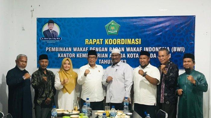 Kankemenag-BWI Banda Aceh Bahas Pembinaan Wakaf - Serambinews.com