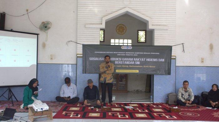 LPPM USK dan BPOM Aceh Dorong Produksi Garam Higienis Berstandar SNI di Desa Lam Ujong