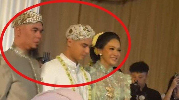 MAIA-DHANI BERSATU - Momen langka Maia Estianty dan Ahmad Dhani bersatu, berdampingan gandeng Al Ghazali di acara akad nikah sang putra Senin (16/6).