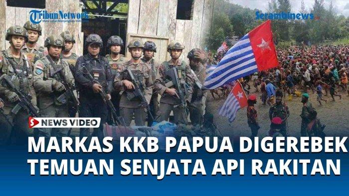 VIDEO Markas KKB Papua Digerebek TNI-Polri, Ada Temuan Bendera hingga ...
