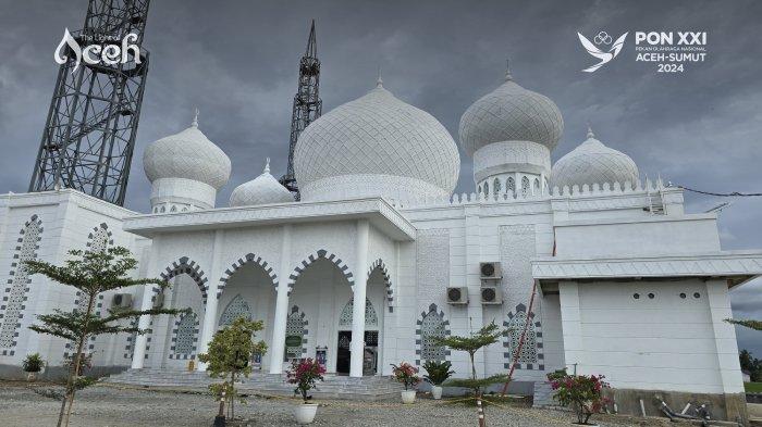 Masjid Haji Muhammad Hanafiah, di Gampong Ranto, Kecamatan Lhoksukon Aceh Utara, dilengkapi dengan berbagai fasilitas untuk jamaah lanjut usia (lansia) dan penyandangan disabilitas atau keterbatasan fisik. Foto direkam, Sabtu (12/10/2024) lalu. 