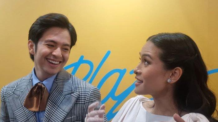 Maudy Ayunda dan Angga Yunanda saat ditemui di Plaza Indonesia, Jakarta Pusat, Jumat (28/2/2025).