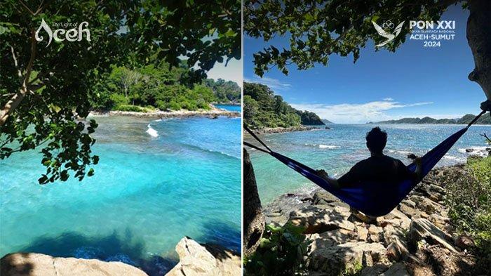 
Keindahan Pantai Lhok Mata Ie, Kecamatan Peukan Bada, Kabupaten Aceh Besar, Aceh.
