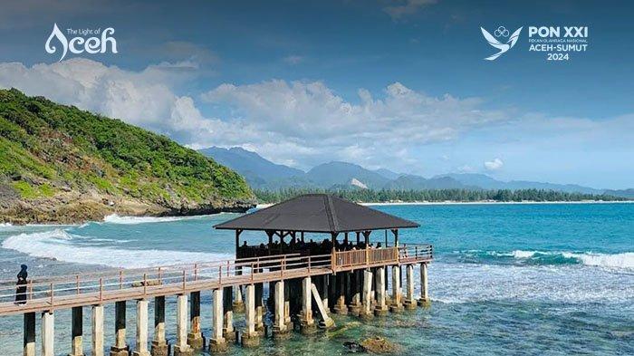 Pantai Momong di Kecamatan Lhoknga, Kabupaten Aceh Besar.