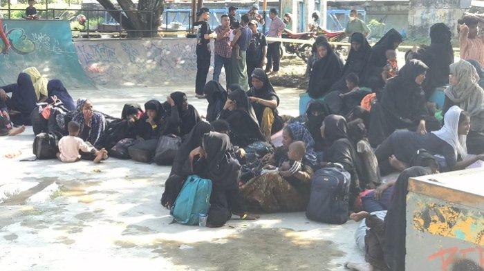 Pengungsi Rohingya di Banda Aceh.