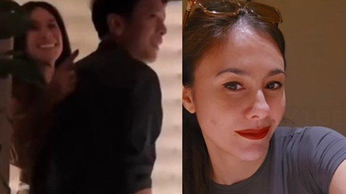 JALAN BERDUA - Tangkapan layar video viral musisi Ariel NOAH jalan berdua dengan aktris Wulan Guritno. Keduanya dikabarkan tengah menjalin kedekatan, Sabtu (19/4/2025).