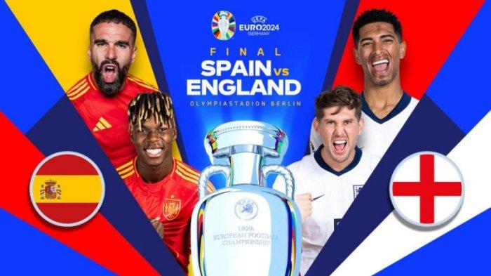 Link Live Streaming Spanyol Vs Inggris Final Euro 2024, Kans Matador Ukir Dua Sejarah di Depan Mata - Halaman all - Serambinews | Arenanews-1
