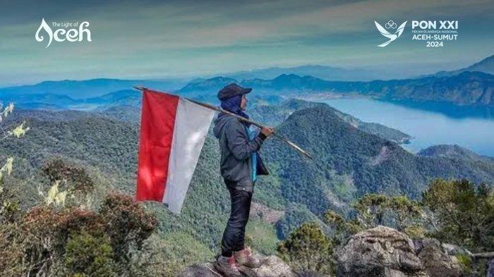 Panaorama alam dari Puncak Burni Kelieten di Kecamatan Bintang Kabupaten Aceh Tengah.