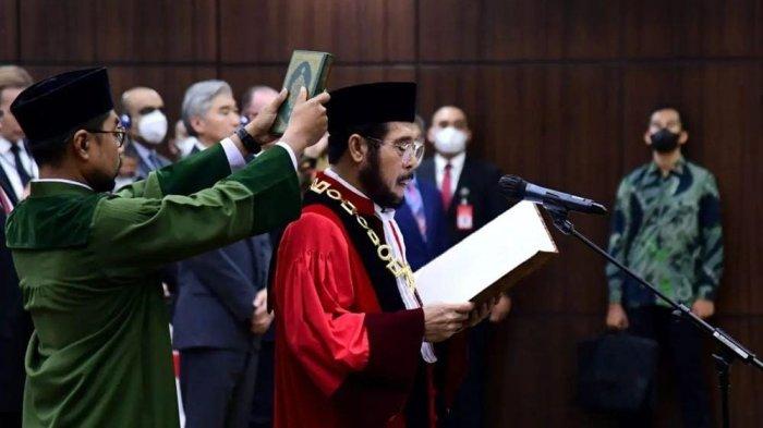 Sah, Anwar Usman adik ipar Presiden Jokowi resmi dilantik menjadi Ketua Mahkamah Agung (MK) periode 2023-2028.