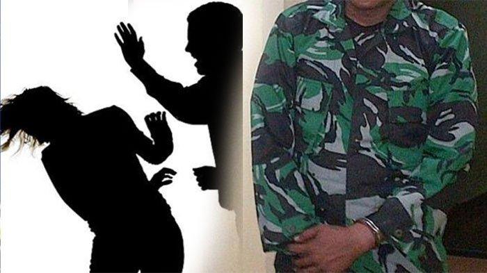 Seorang perwira TNI AL tega aniaya istri polwannya hingga keguguran.