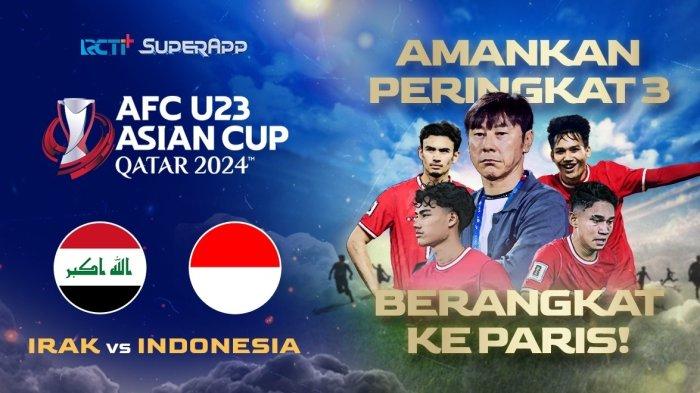 Timnas Indonesia U-23 vs Timnas Irak U-23 live streaming di RCTI+