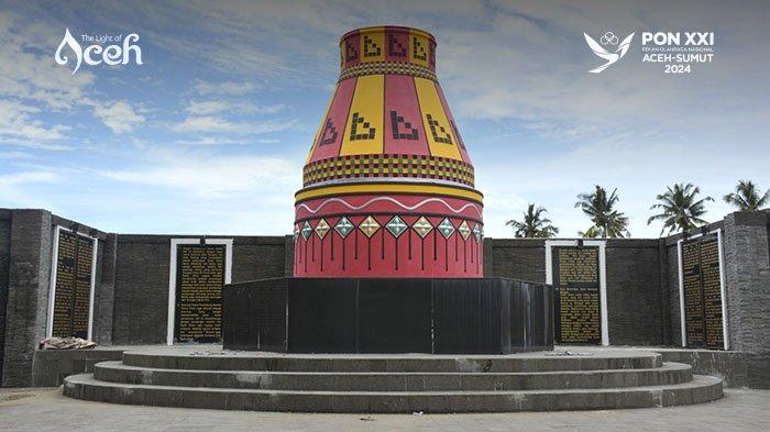 Tugu Kupiah Meukeutop Teuku Umar di kawasan Batu Putih, Desa Ujong Kalak, Kecamatan Johan Pahlawan, Kabupaten Aceh Barat, Sabtu (21/9/2024).