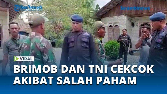 Video Anggota Brimob Cekcok Dengan Babinsa Tni Ad Berawal Razia