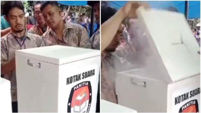 Viral video kotak suara mengeluarkan asap misterius di Tangerang.