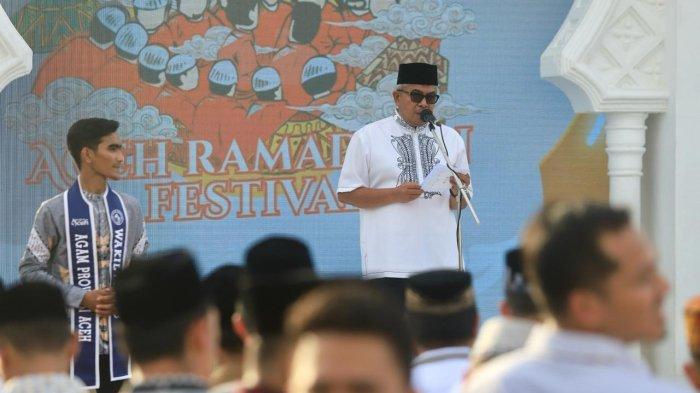 Pj Gubernur Santuni Anak Yatim di Aceh Ramadhan Festival, Total 406 Anak