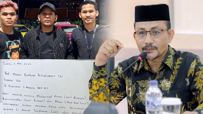 H. Sudirman alias Haji Uma anggota DPD RI asal Aceh kembali bantu pemulangan Tiga muda Aceh korban penipuan kerja di Negara Demokratik Laos, Sabtu (11/05/2024).