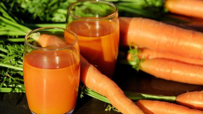 Ilustrasi smoothie wortel