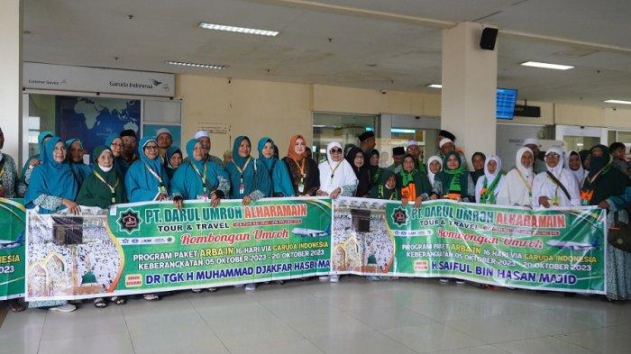 Jamaah berangkat ke Tanah Suci bersama Travel Darul Umroh Alharamain