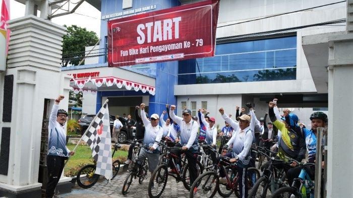 Hari Pengayoman, Kemenkumham Aceh Ikut Menyemarakkan
dengan Lomba Tradisional dan Fun Bike