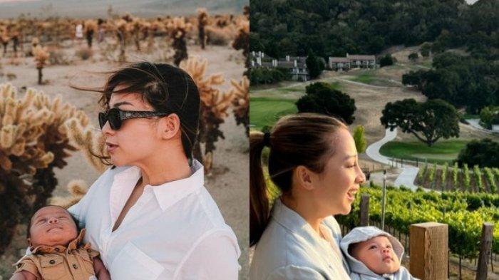 Nikita Willy mengajak sang anak road trip melintasi California