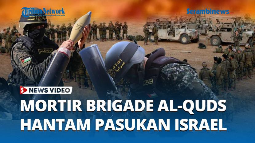 VIDEO Bombardir Mortir Brigade Al-Quds Guncang Konsentrasi Pasukan Israel di Khan Yunis!