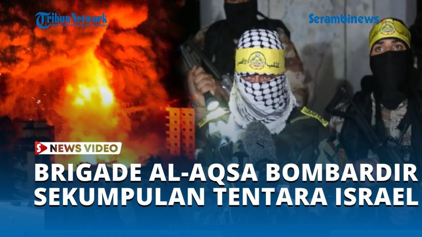 VIDEO Brigade Al-Aqsa Bombardir Sekumpulan Tentara Israel