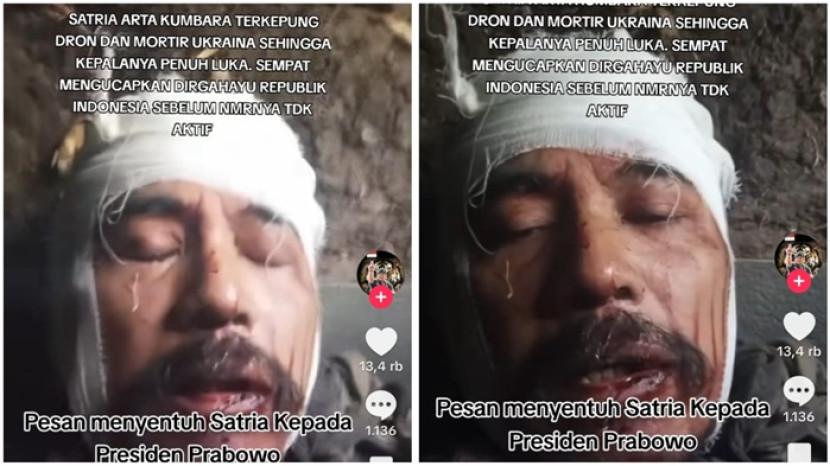 Satria Kumbara Terluka Parah, Dikepung Drone dan Dihujani Mortir Ukraina