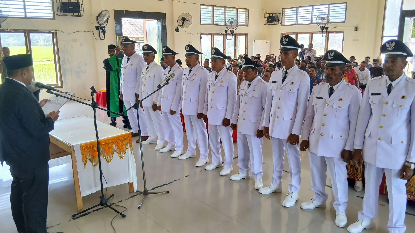 Camat Simpang Mamplam Lantik 9 Keuchik, Ini Pesan Bupati Bireuen -  Serambinews.com