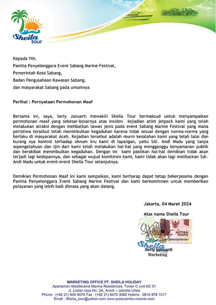 Panitia SMF24 Sampaikan Permohonan Maaf
