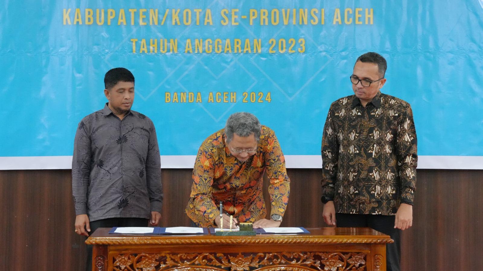 Pemerintah Kota Sabang kembali meraih opini Wajar Tanpa Pengecualian (WTP) dari Badan Pemeriksa Keuangan (BPK) RI Perwakilan Aceh untuk yang ke-12 kalinya, atas laporan keuangan Pemerintah Kota Sabang tahun anggaran 2023.
